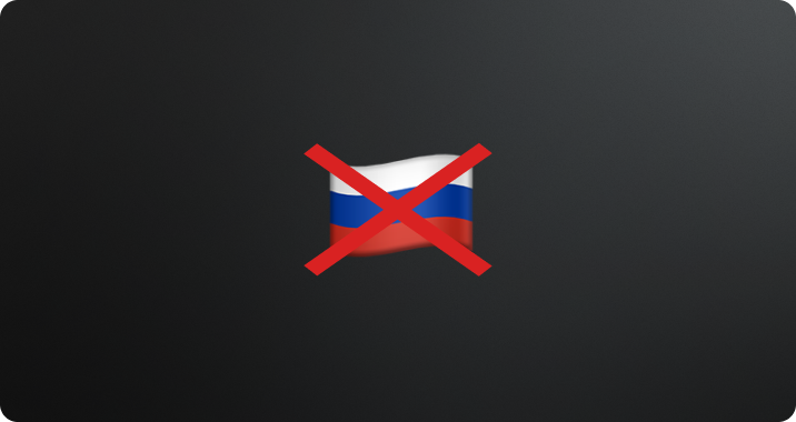 Перекреслений російський прапор